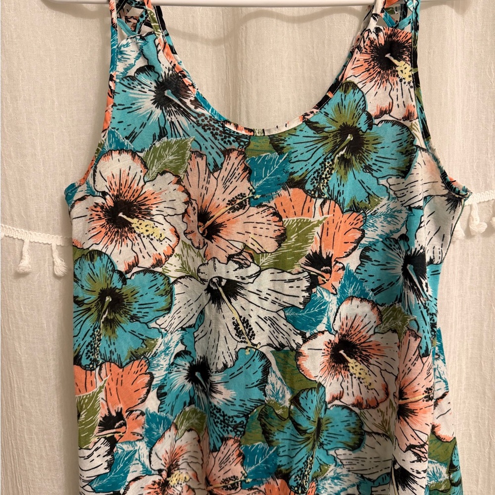 H&M Floral Sleeveless Top - Multicolor